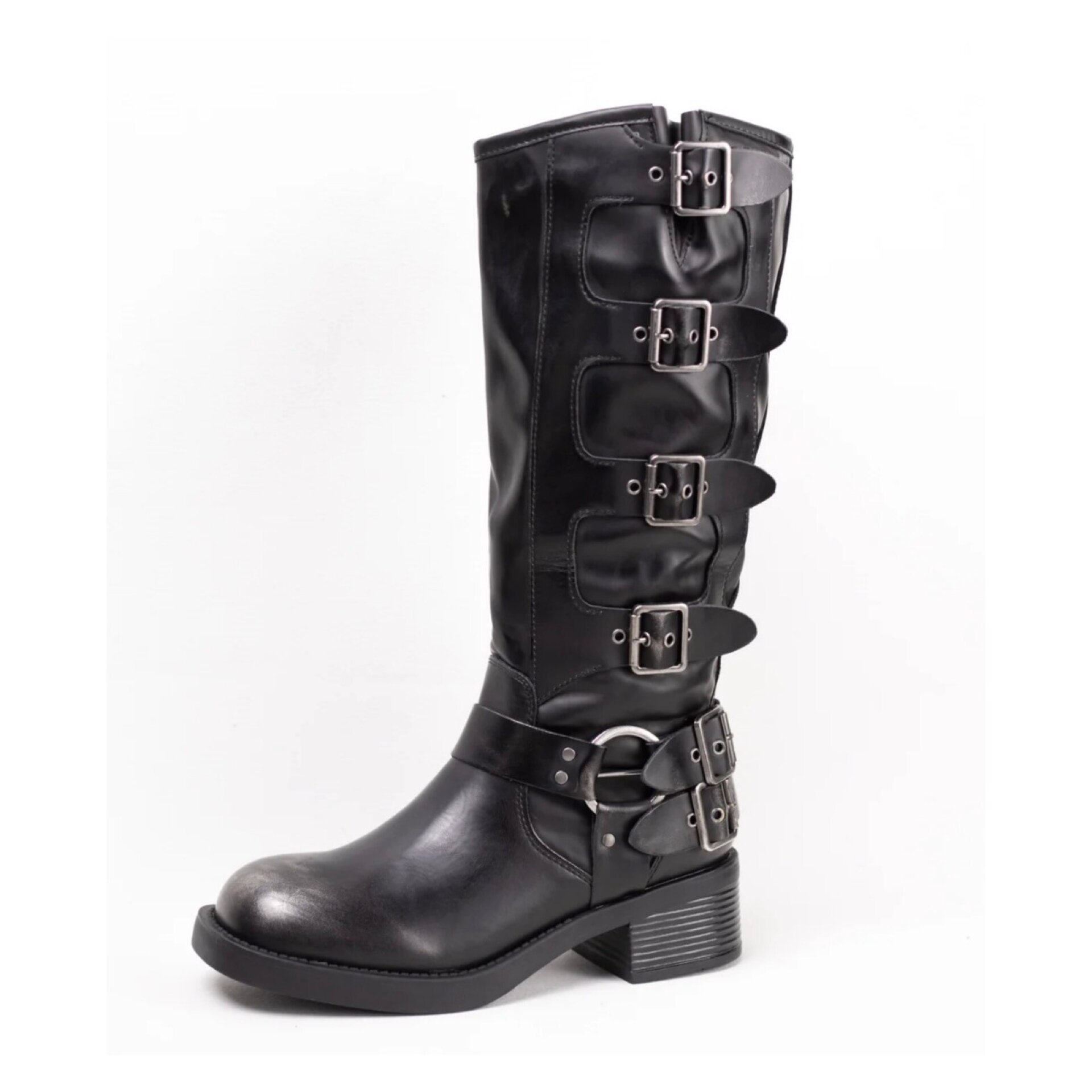 Botas biker con hebillas - 2