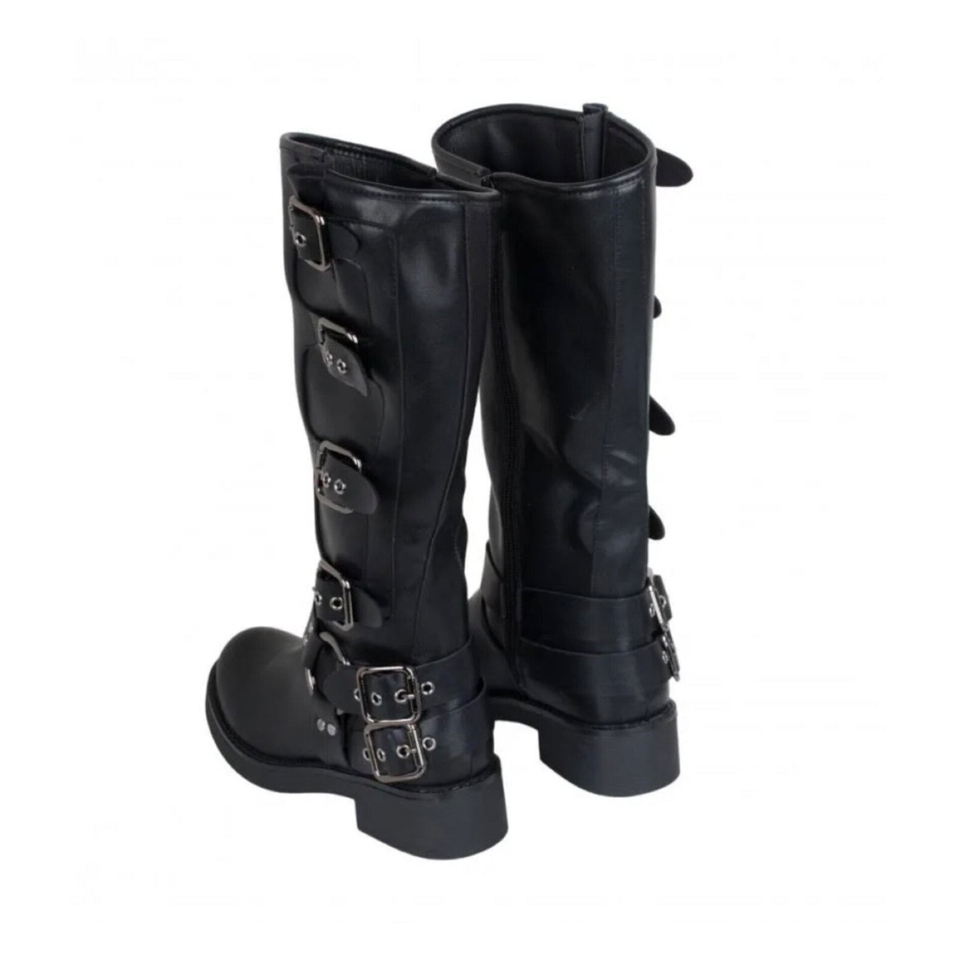 Botas biker con hebillas - 6