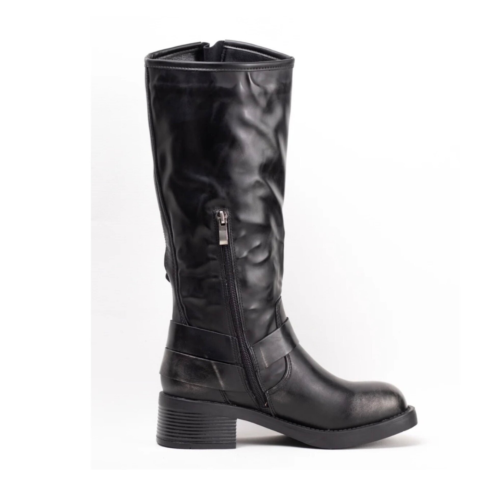 Botas biker con hebillas - 4
