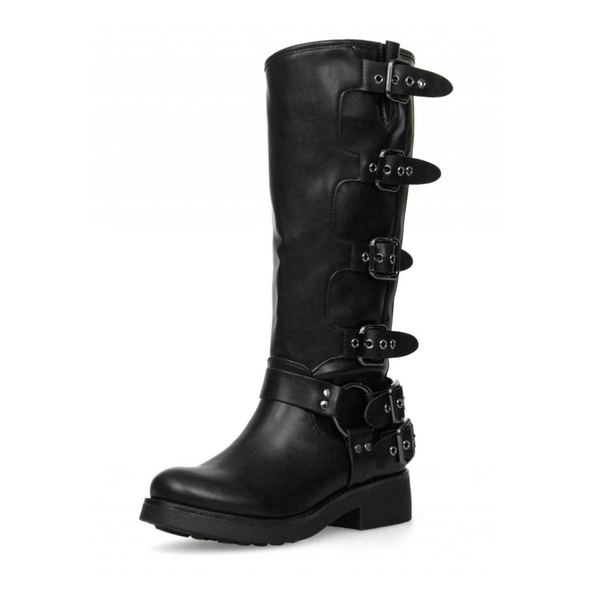 Botas biker con hebillas - 5